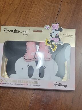 Creme shop 3D plushie sleep mask Minnie Mouse